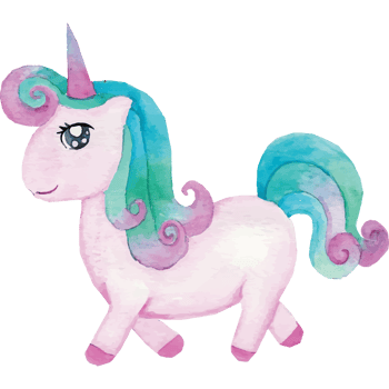 Unicorn Clip art Element Transparent Background png