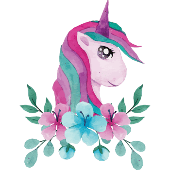 Unicorn Clip art Element Transparent Background png