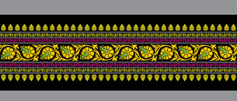 Seamless textile pattern of all over printing vector