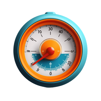 speedometer isolated on background with png