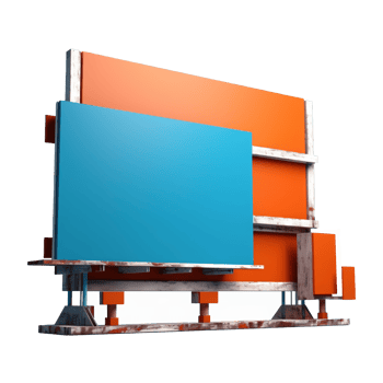 billboard isolated on background with png