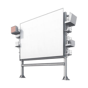 billboard isolated on background with png