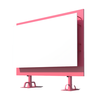 billboard isolated on background with png
