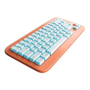 wireless keyboard isolated on background with png