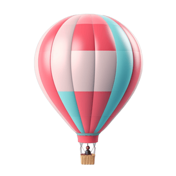 balloon isolated on background with png