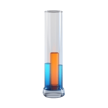 science test tube isolated on background with png