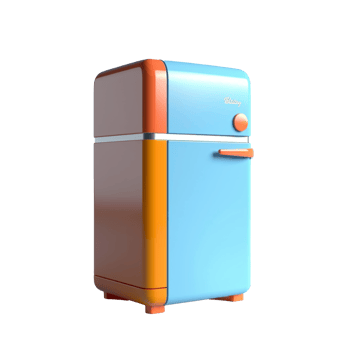 fridge isolated on background with png