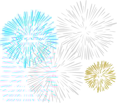 Illustration of firework explosion. vector