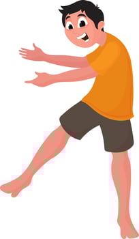 Cartoon character of a boy. vector