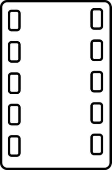 Video strips and photograph icon. vector