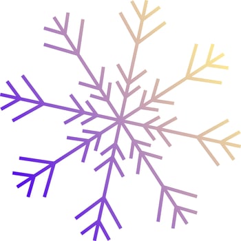 Vector illustration of snowflake.