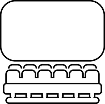 Theater view for movie or entertainment concept. vector