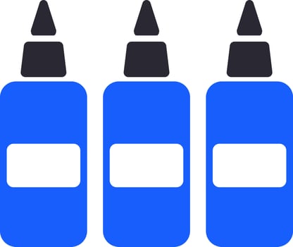 Vector illustration of Glue Bottles.