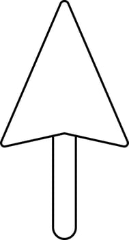 Illustration of creative an arrow icon. vector