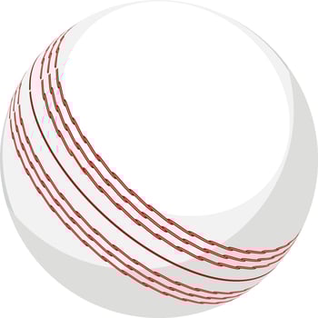Isolated icon of a cricket ball. vector