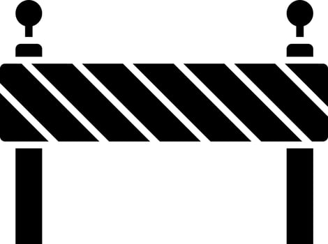 Illustration of barrier icon. vector