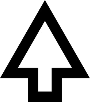 Isolated cursor icon in flat style. vector