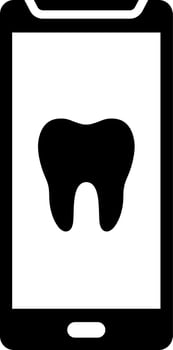 Online dentist appointment icon . vector