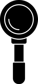 Flat style magnifying glass icon. vector