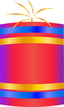 3D isometric dynamite firecracker icon. vector