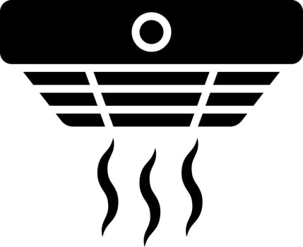 Smoke detector icon or symbol. vector