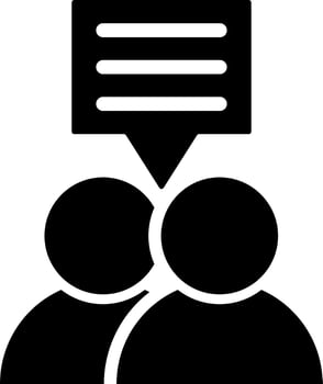 Customer voting poll or testimonial icon. vector