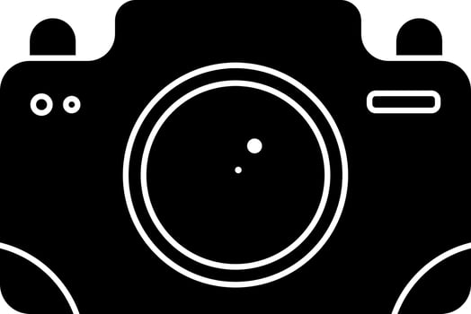 vector illustration of camera icon or symbol.