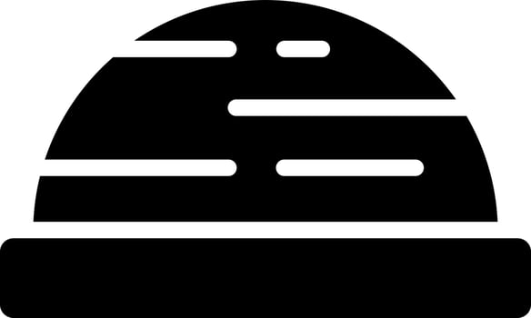 Bosu ball icon in Black and White color. vector