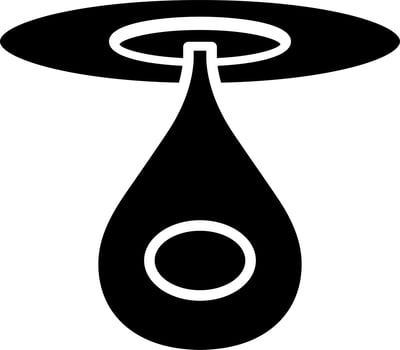 Punching bag icon in Black and White color. vector