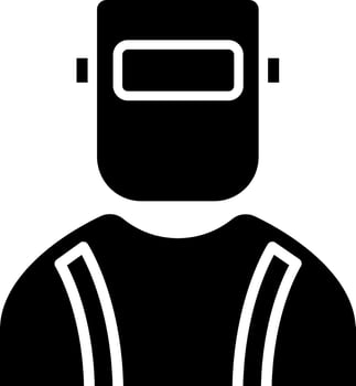 Vector illustration of welder.