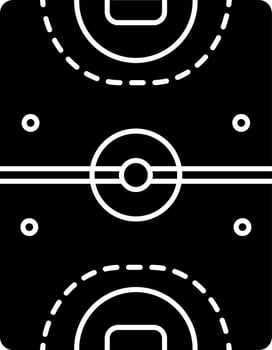 Illustration of playground field glyph icon. vector