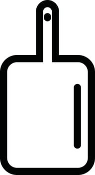 Isolated Chopping Board icon in line art. vector