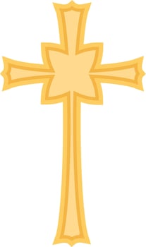 Christian Cross Icon vector