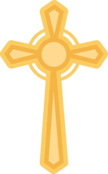 Christian Cross Icon vector