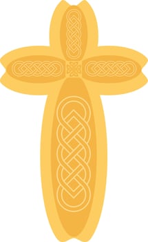 Christian Cross Icon vector