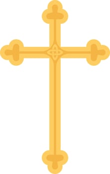 Christian Cross Icon vector