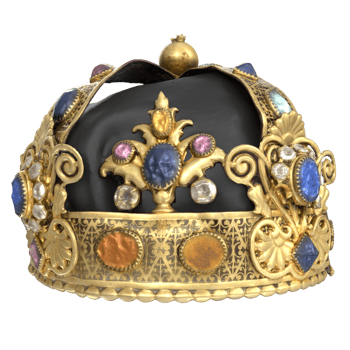 3D Rendering Of Royal Crown png