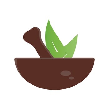 Pharmacy Medical Harbal Logo Natural Organic Vector Illustration