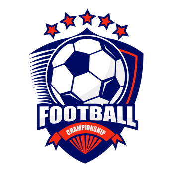 Modern football logol.It's for attack concept png