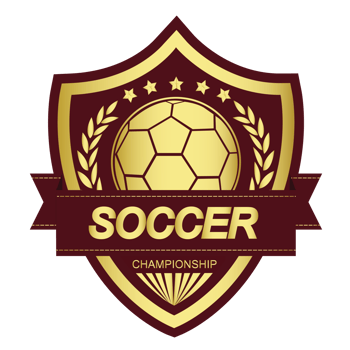 Illustration of golden soccer symbol.It's winner concept png