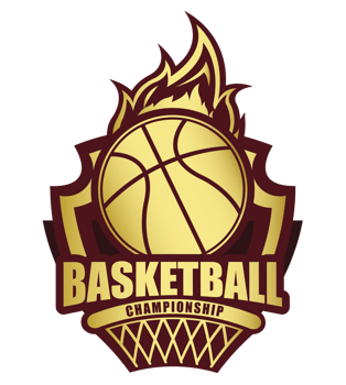 Illustration of golden basketball symbol.It's winner concept png