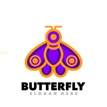 Butterfly simple design vector