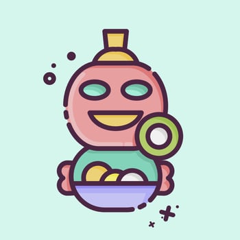 Icon Trick or Treat. related to Halloween symbol. MBE style. simple design editable. simple illustration vector