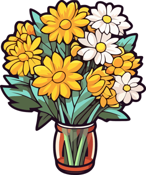 Serene Spring Flowers Bouquet png