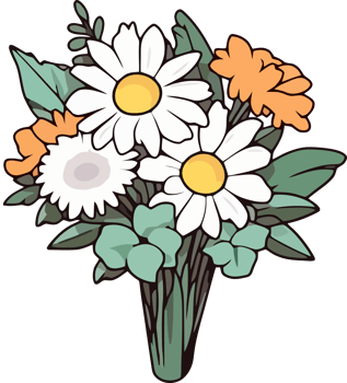 Charming Spring Floral Illustration png