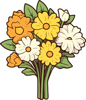 Delicate Spring Floral Composition png