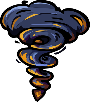 Tornado png graphic clipart design