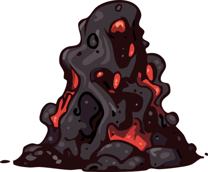 Volcano png graphic clipart design