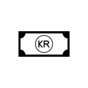 Estonia Currency Symbol, Estonian Kroon Icon, EEK Sign. Vector Illustration