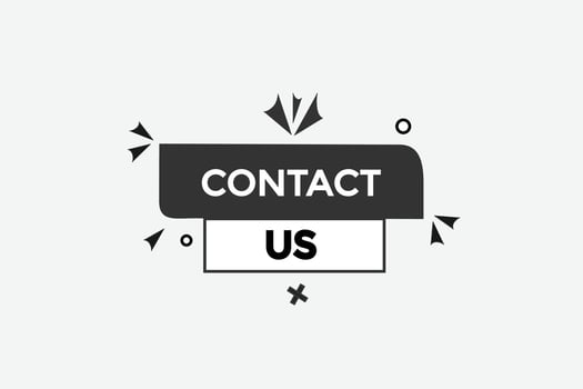 contact us vectors, sign, level bubble speech contact us vector